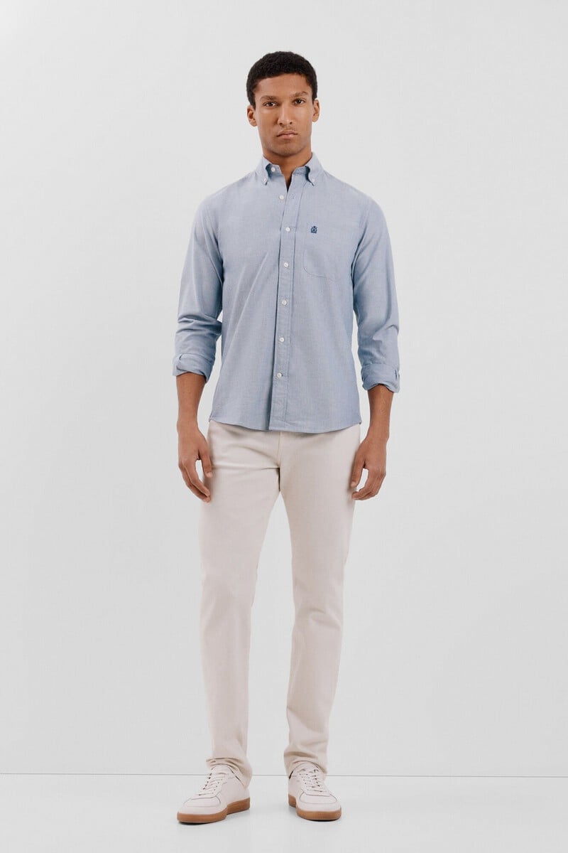 Cortefiel Camisa oxford liso Rebajas