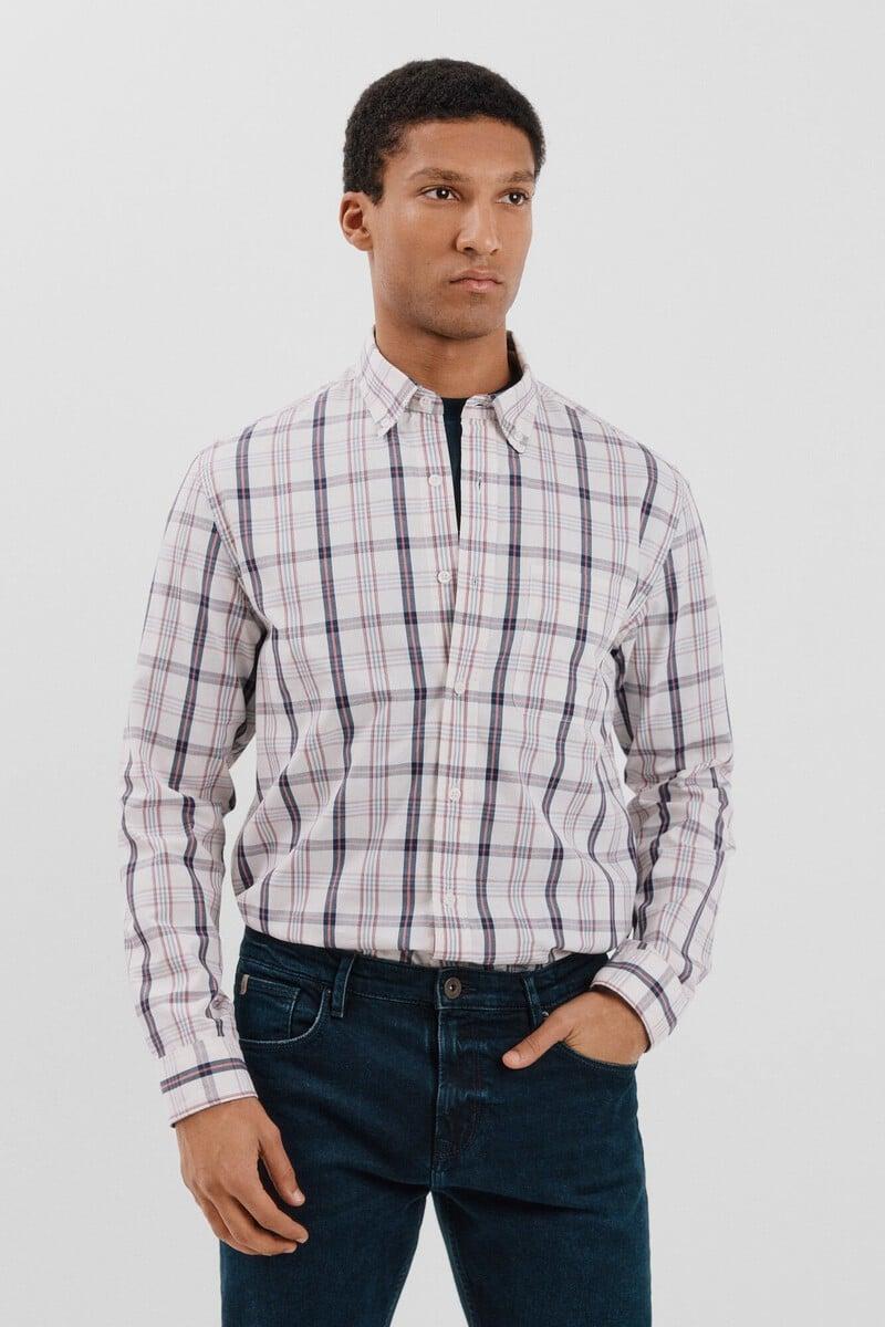 Cortefiel Camisa popelín cuadros