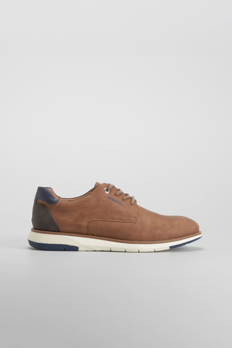 Cortefiel Blucher hexaflex marrón COMFEET