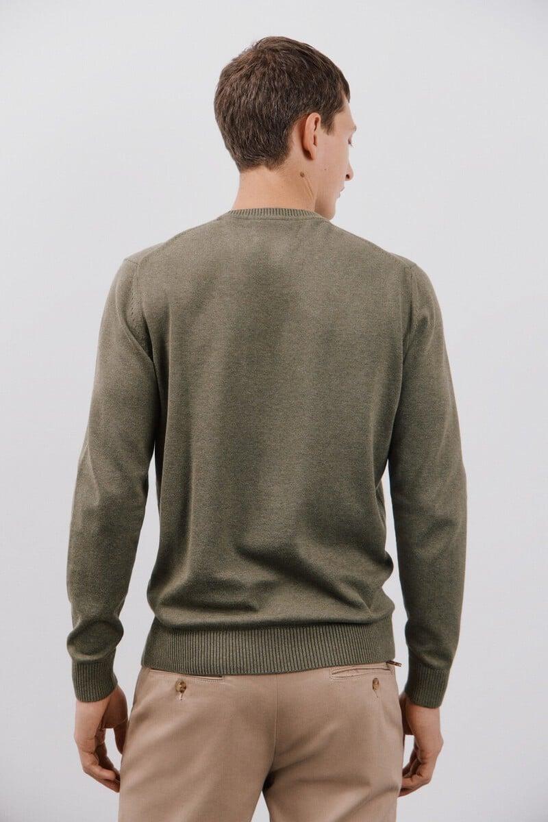 Cortefiel Jersey algodón cuello redondo básico Oferta especial