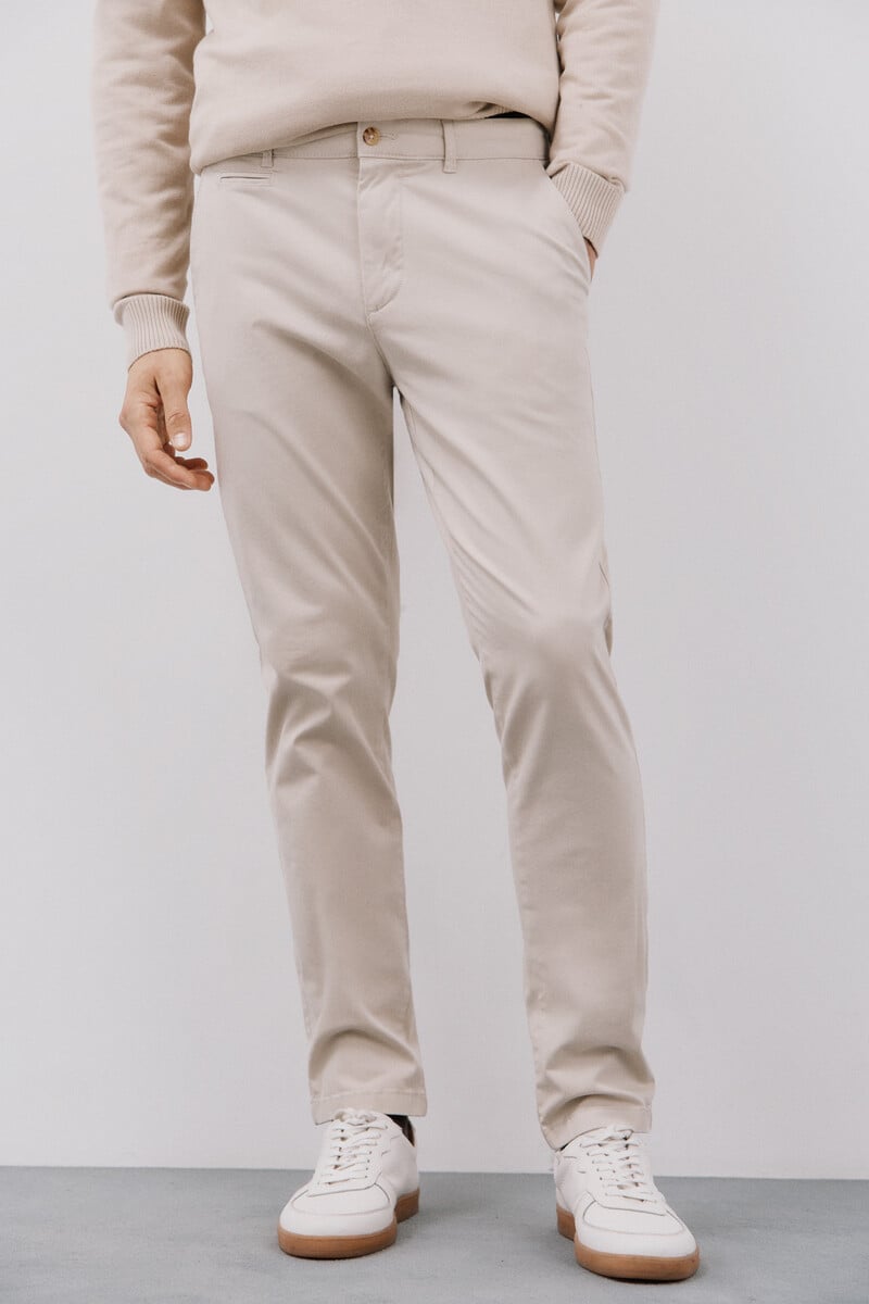 Cortefiel Pantalón chino slim fit ÚLTIMAS EDICIONES