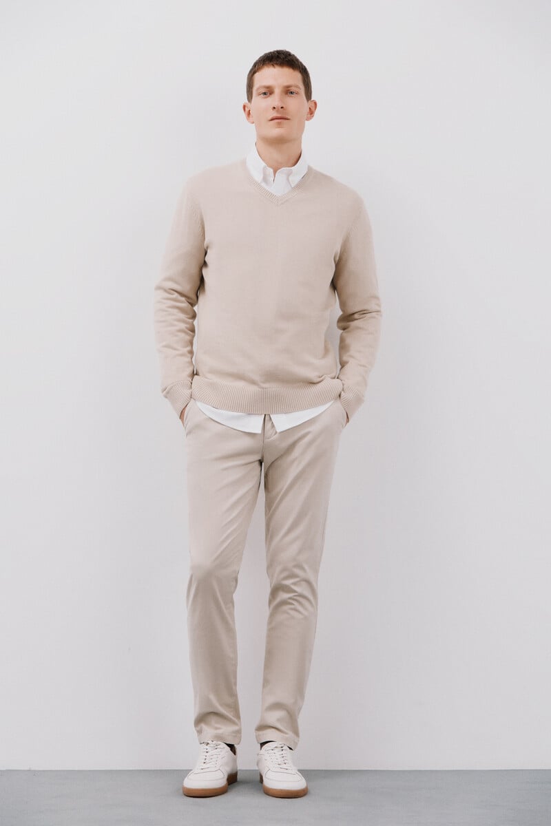 Cortefiel Pantalón chino slim fit ÚLTIMAS EDICIONES