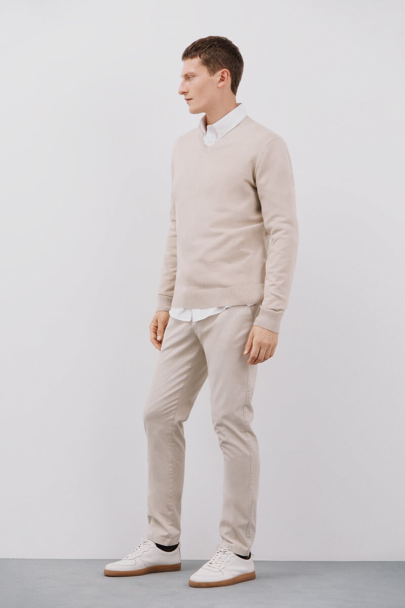 Cortefiel Pantalón chino slim fit ÚLTIMAS EDICIONES