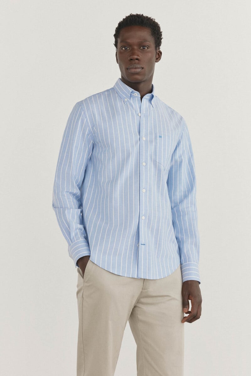 Cortefiel Camisa non iron oxford rayas