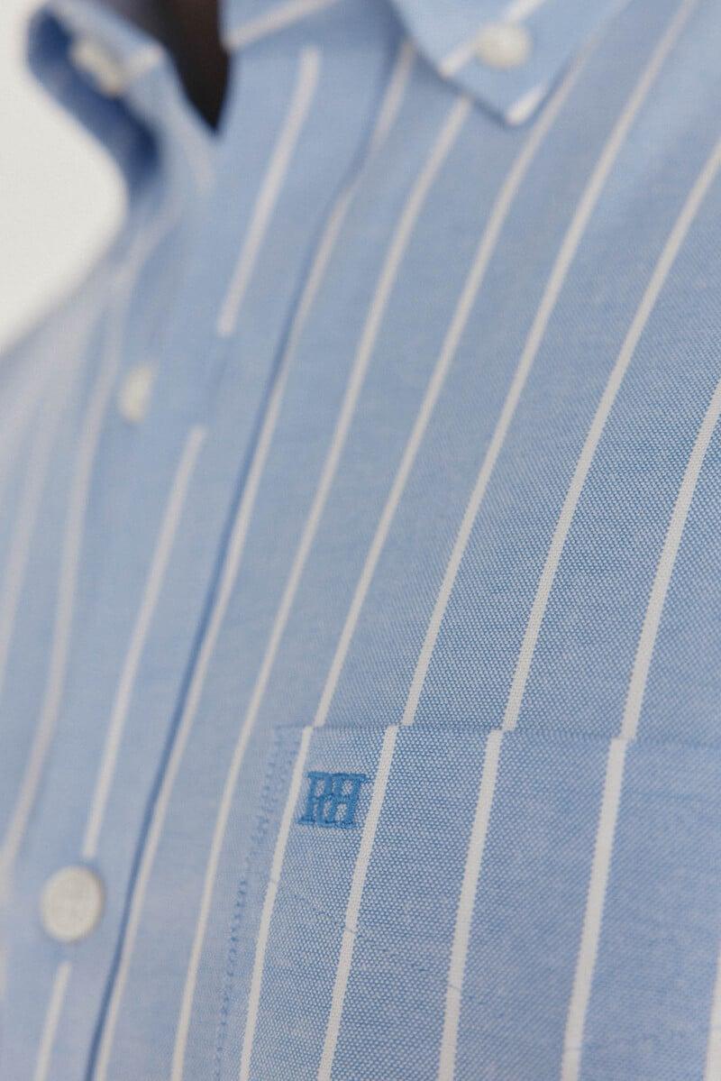 Cortefiel Camisa non iron oxford rayas Último día