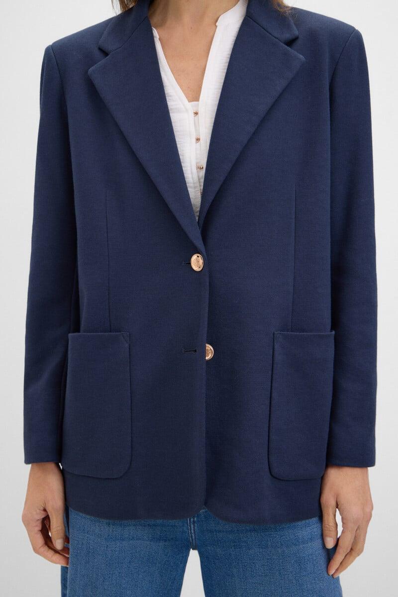 Cortefiel Blazer de punto piqué Grandes descuentos