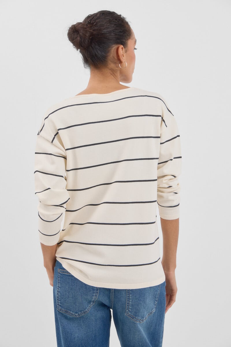 Cortefiel Jersey pico rayas Precios de Black Friday