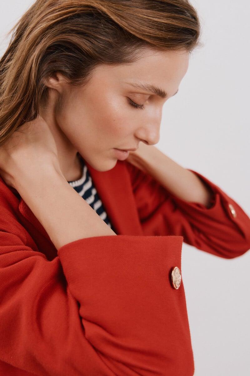 Cortefiel Blazer de punto piqué Ofertas especiales