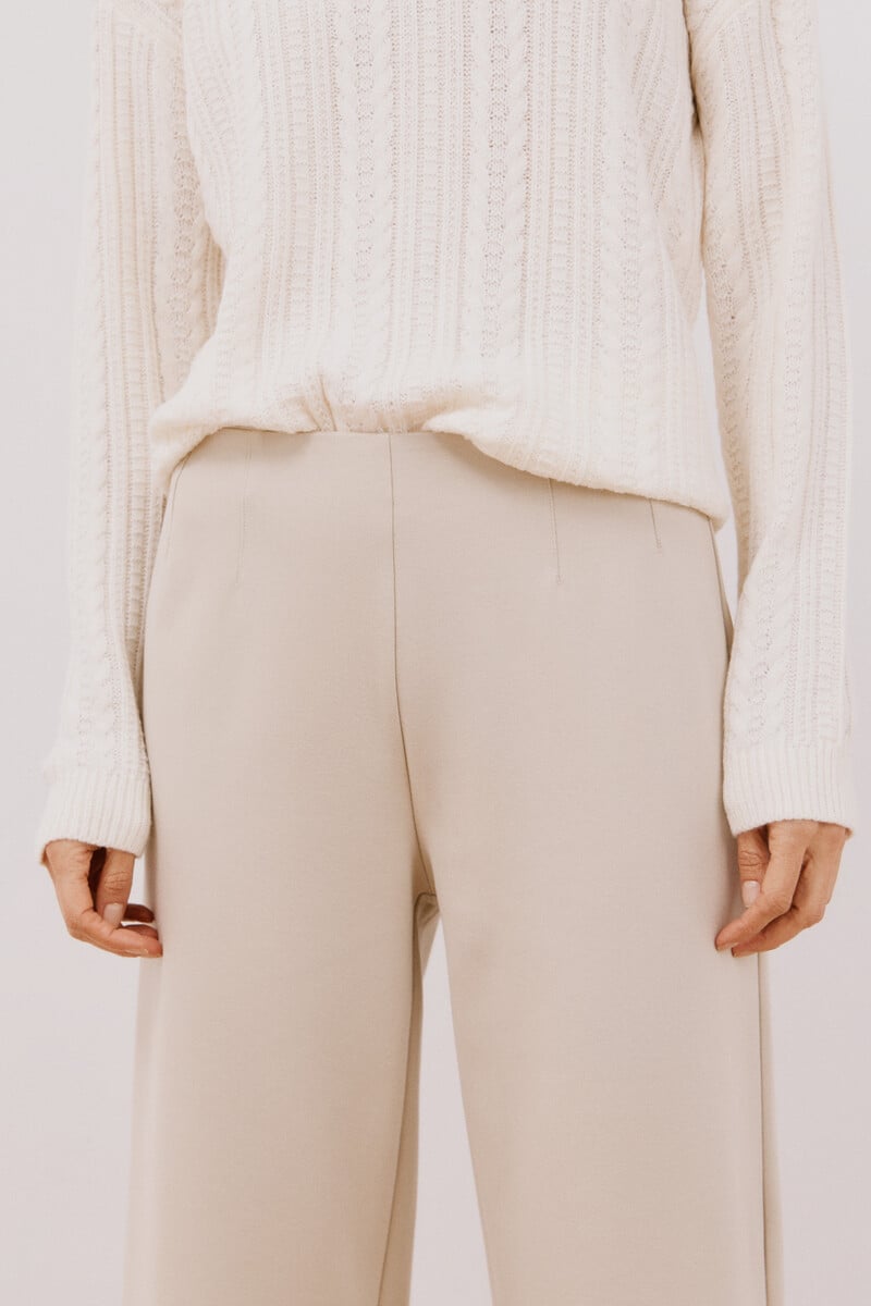Cortefiel Pantalón palazzo de punto Rebajas de fin de temporada