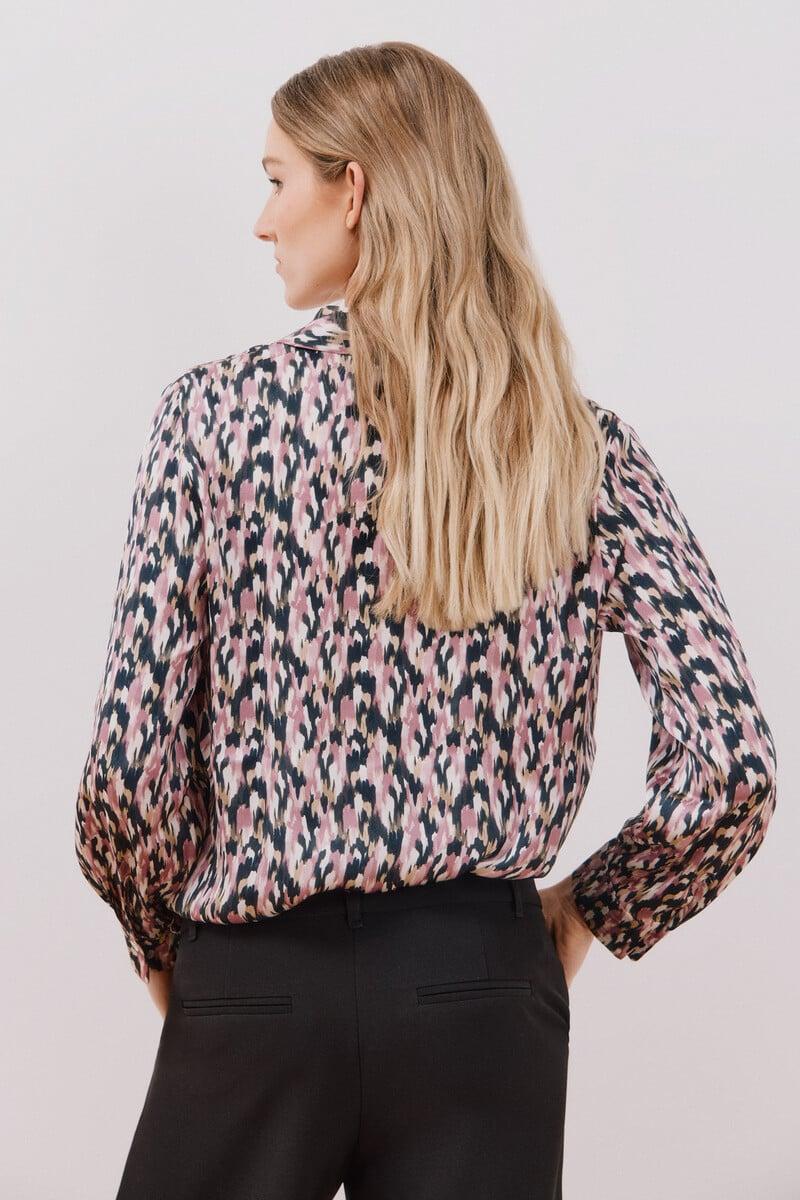 Cortefiel Blusa satinada manga larga Gran oferta