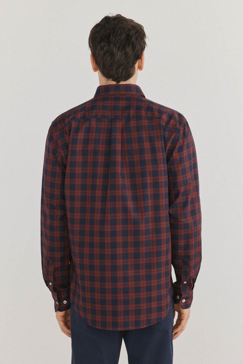 Cortefiel Camisa non iron cuadros twill Grandes descuentos