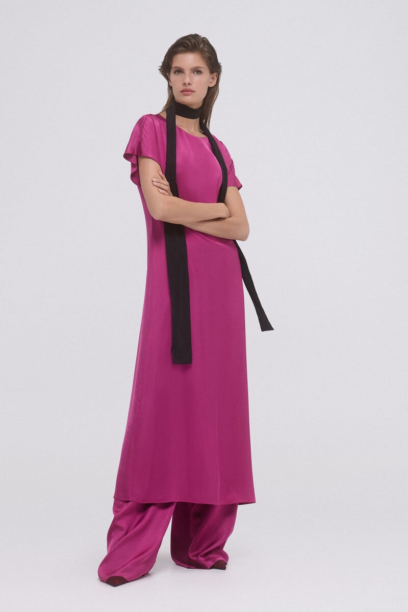 Cortefiel Vestido túnica fluido