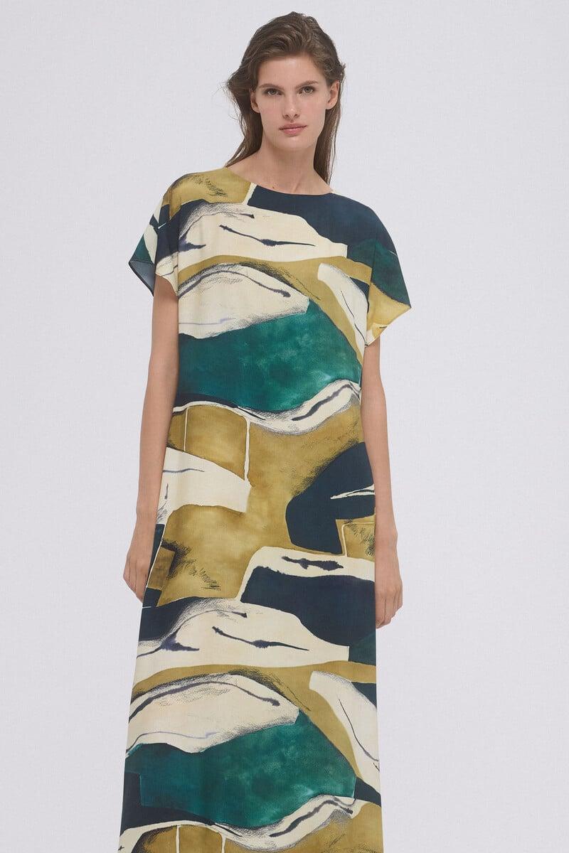 Cortefiel Vestido tunica estampado Precios de Black Friday