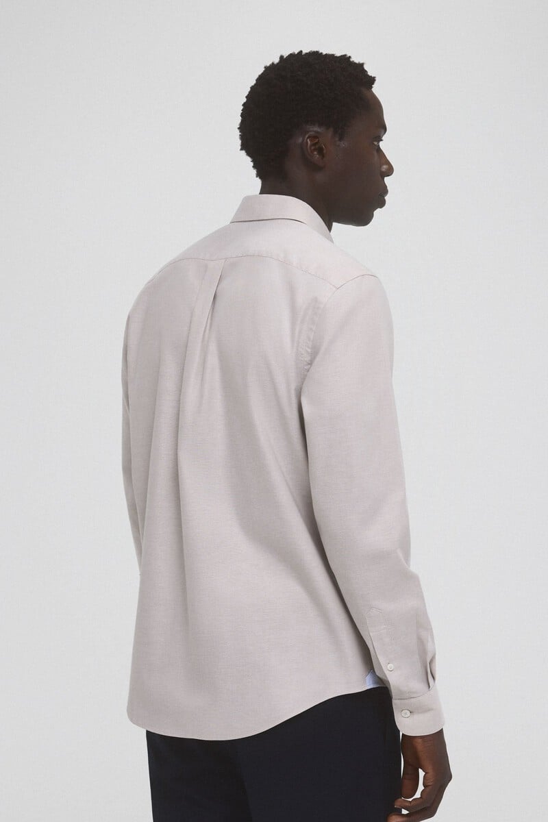 Cortefiel Camisa non iron oxford liso Grandes ahorros