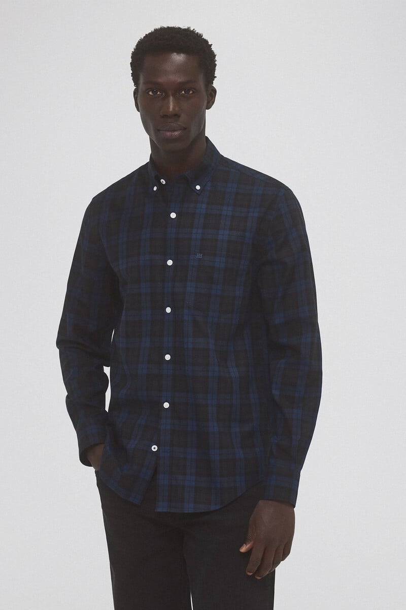 Cortefiel Camisa non iron cuadros twill En oferta
