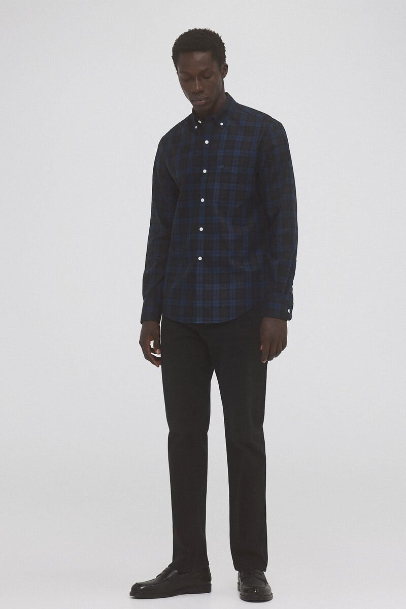 Cortefiel Camisa non iron cuadros twill En oferta