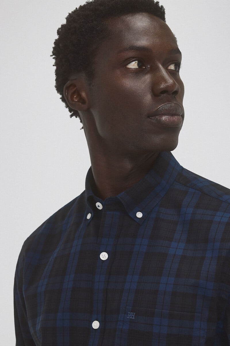 Cortefiel Camisa non iron cuadros twill En oferta