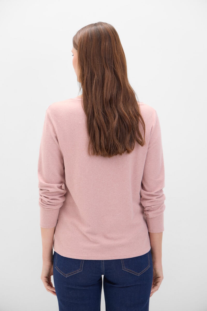 Cortefiel Camiseta tacto suave strass Precio de fábrica
