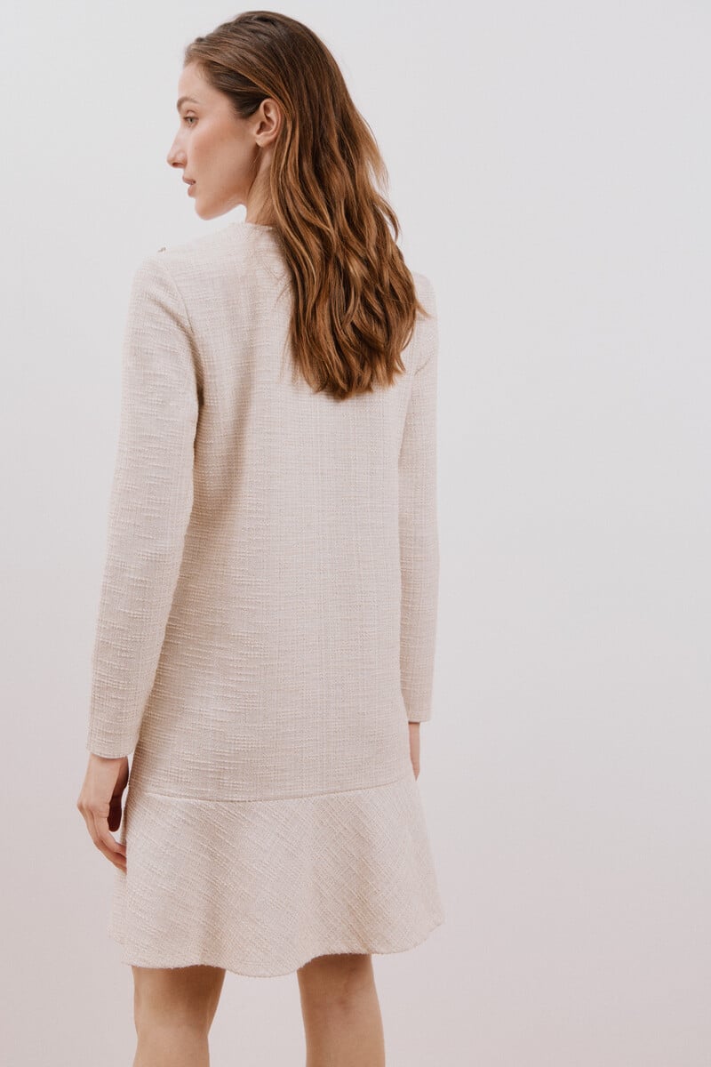Cortefiel Vestido tweed elástico Envío internacional gratuito