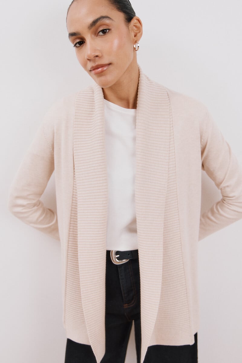 Cortefiel Chaqueta cuello chal Descuento