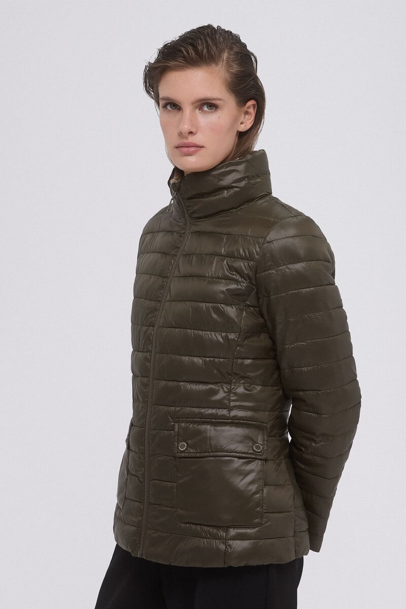 Cortefiel Chaqueta acolchada reversible lisa Liquidación