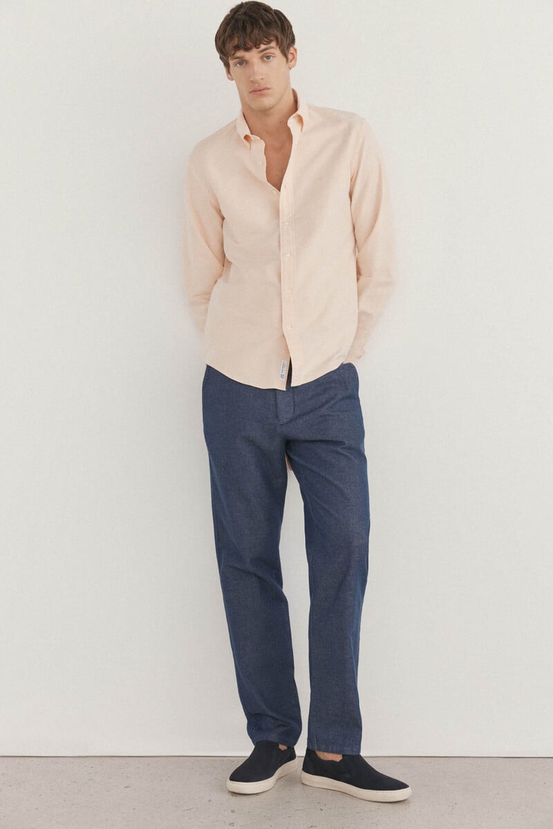 Cortefiel Camisa iconic oxford liso Outlet online
