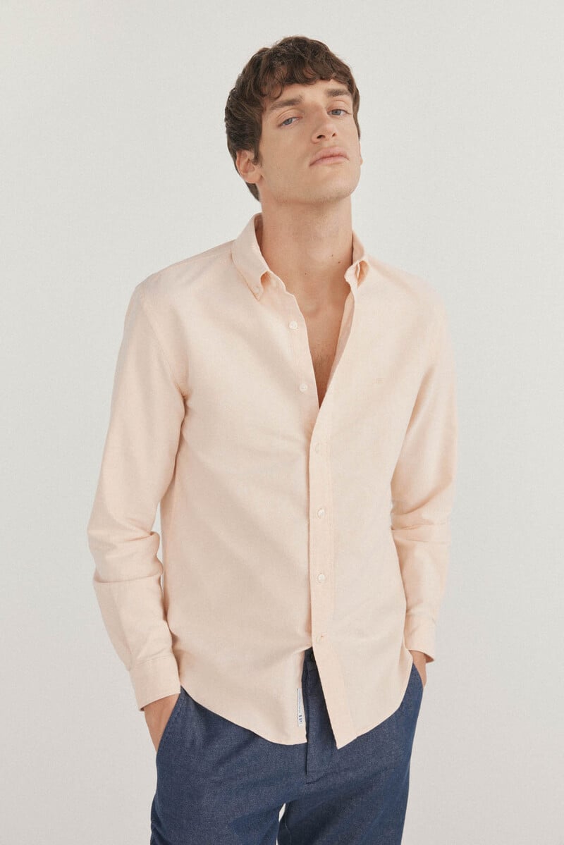 Cortefiel Camisa iconic oxford liso Outlet online