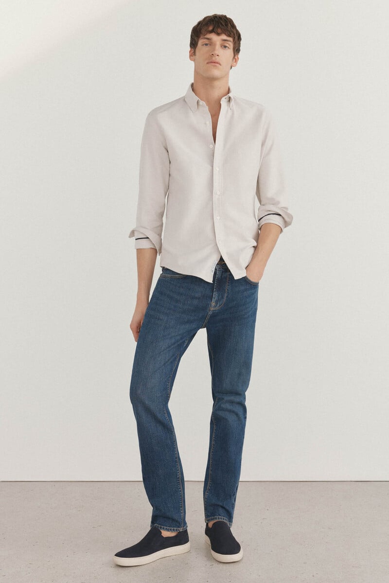Cortefiel Camisa iconic oxford liso