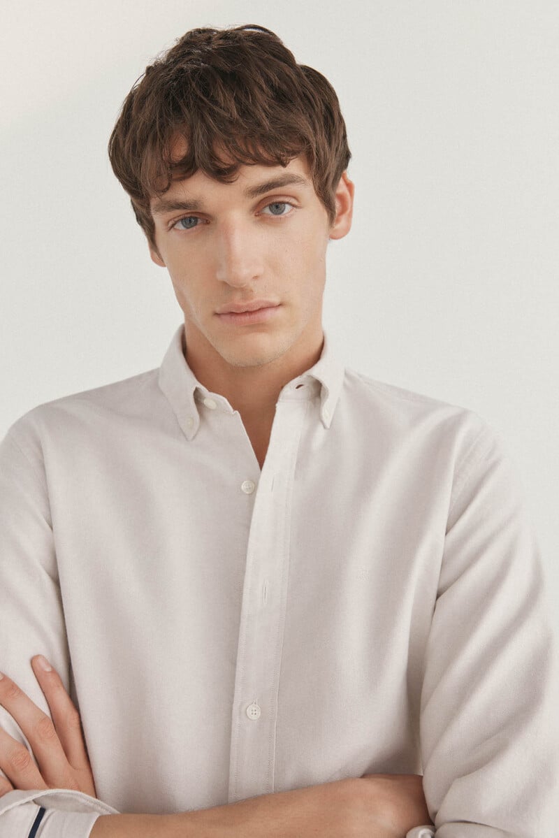 Cortefiel Camisa iconic oxford liso Ofertas