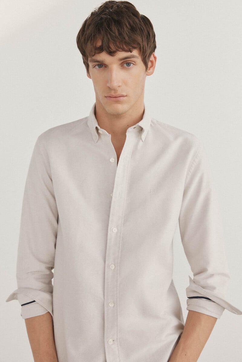 Cortefiel Camisa iconic oxford liso Ofertas