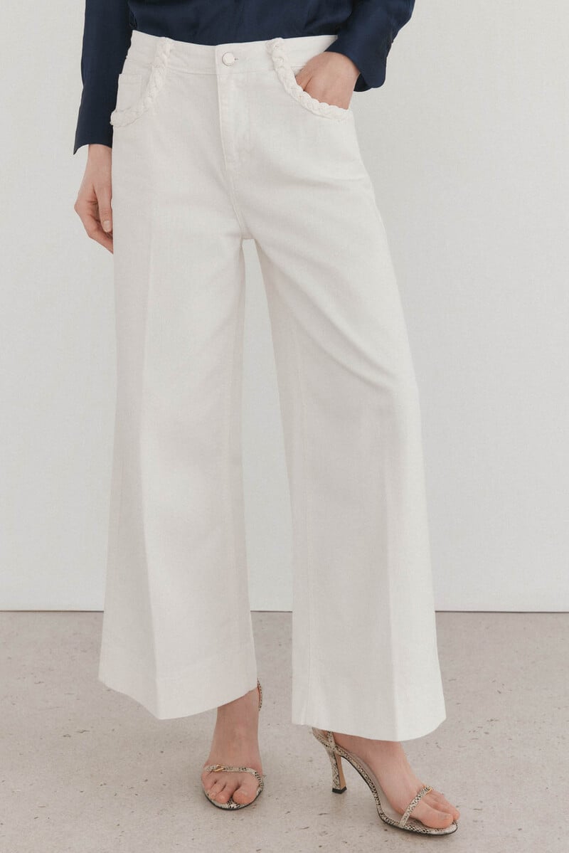 Cortefiel Jeans wide leg flare Rebajas baratas