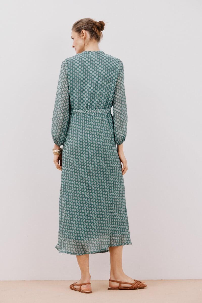 Cortefiel Vestido estampado fluido Liquidación