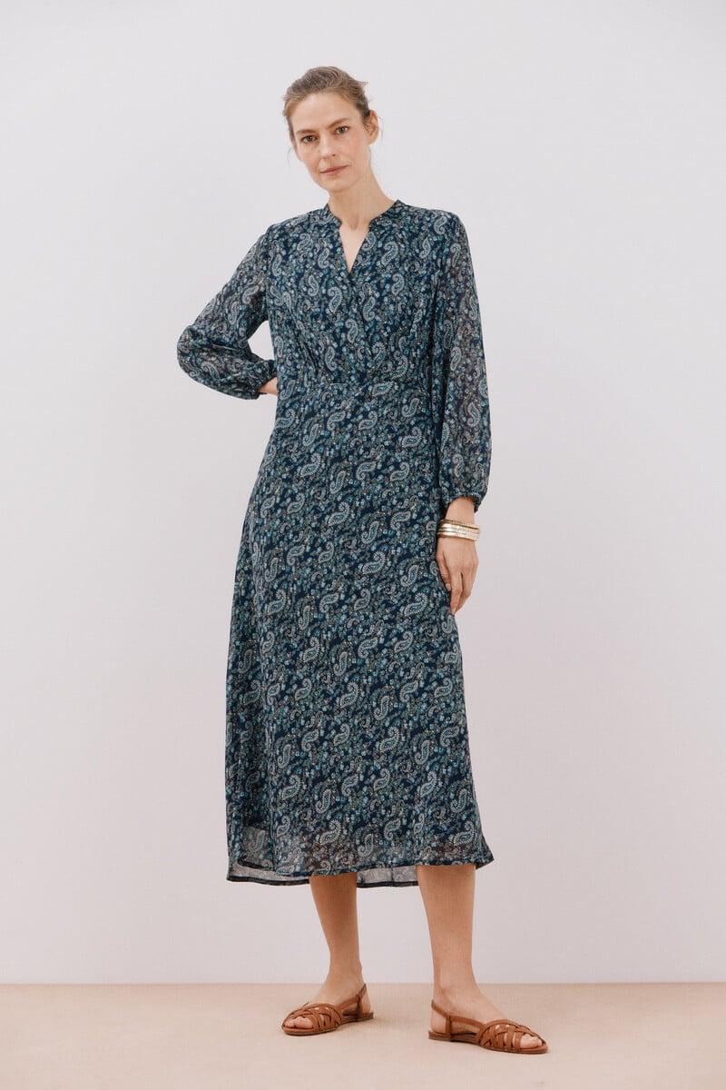 Cortefiel Vestido estampado fluido Envío internacional gratuito