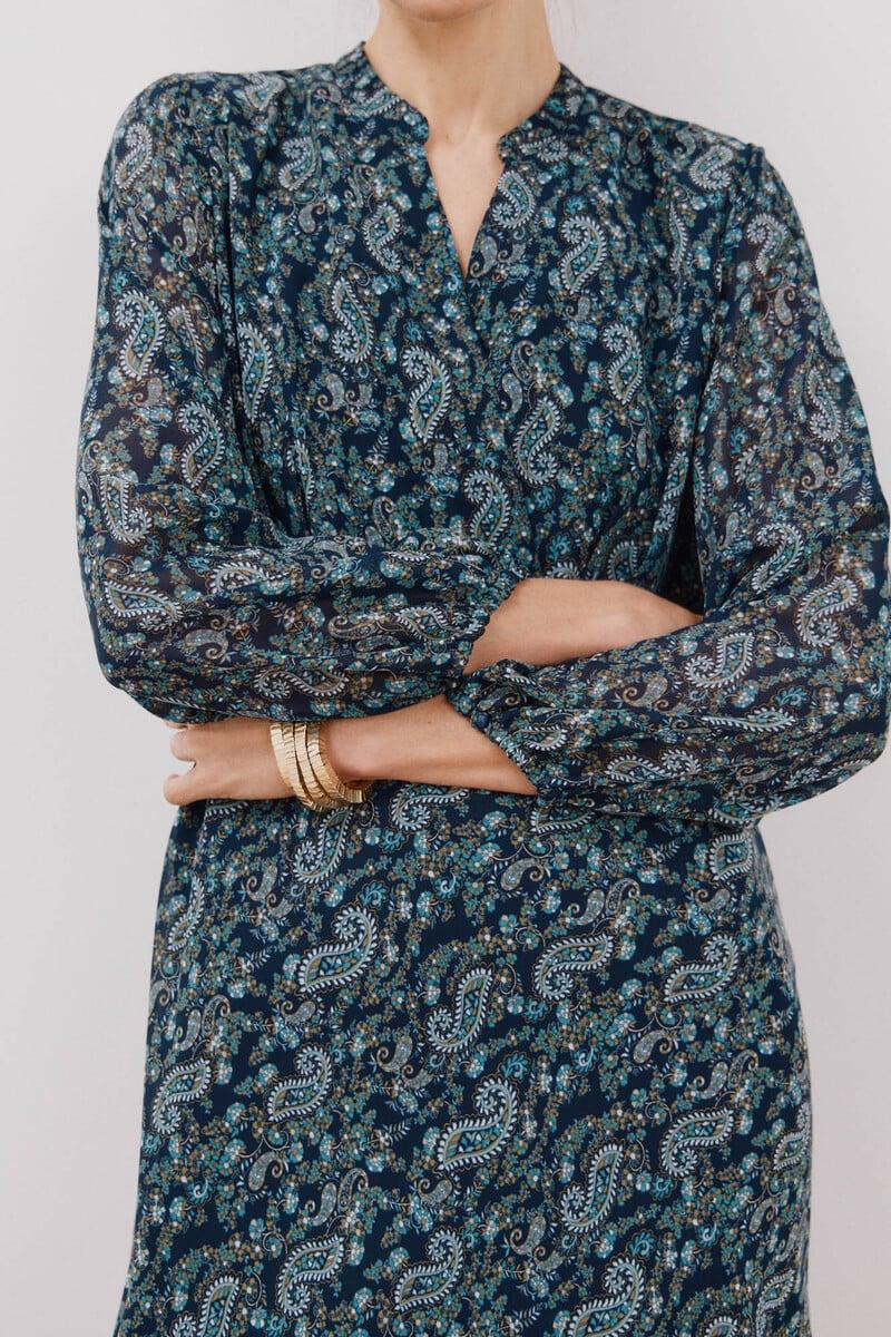 Cortefiel Vestido estampado fluido Envío internacional gratuito