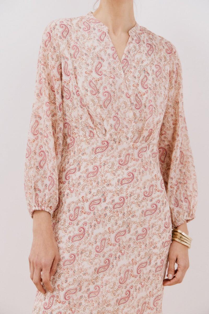 Cortefiel Vestido estampado fluido Tienda de fábrica
