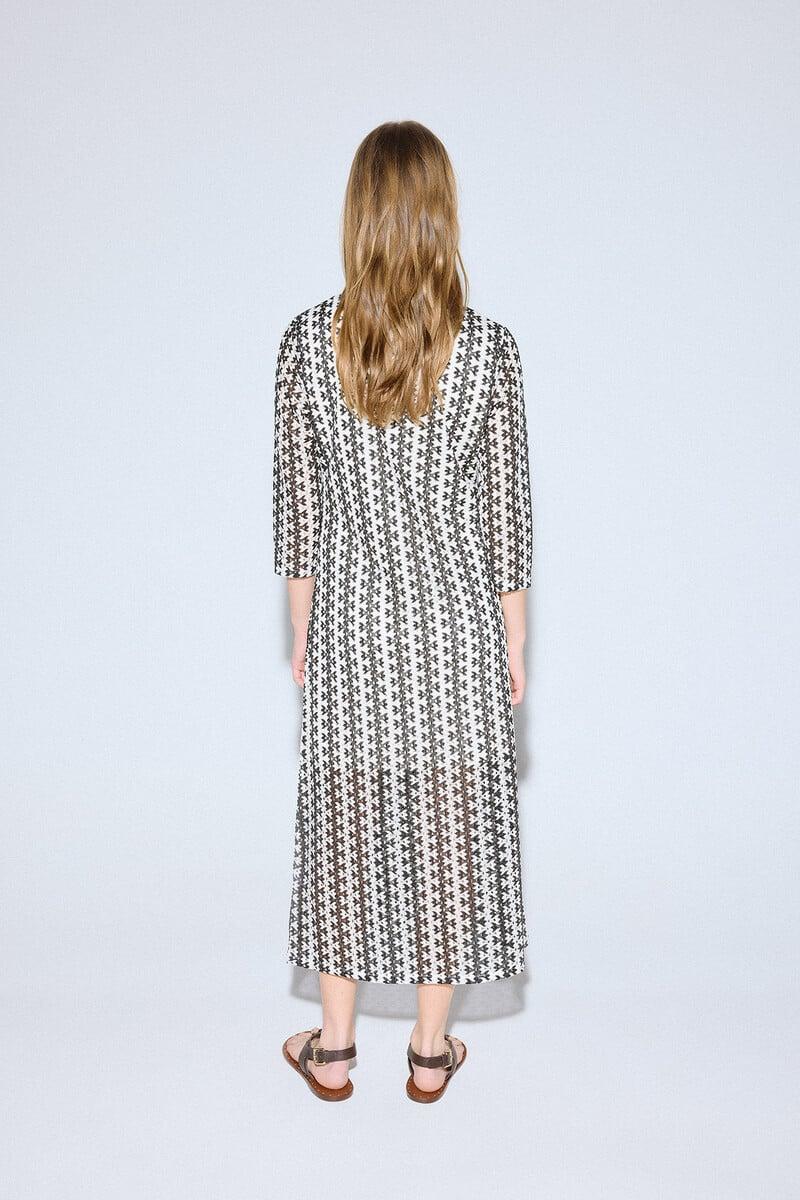 Cortefiel Vestido rayas bicolor Limitado a 3 días