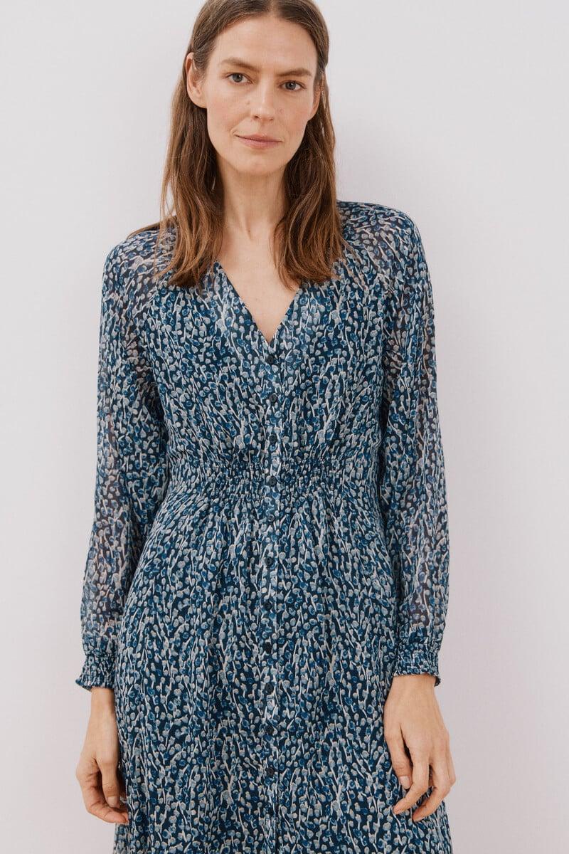 Cortefiel Vestido largo estampado En oferta