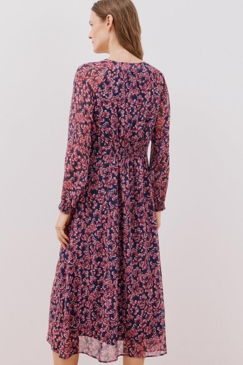 Cortefiel Vestido largo estampado Rebajas de fin de temporada