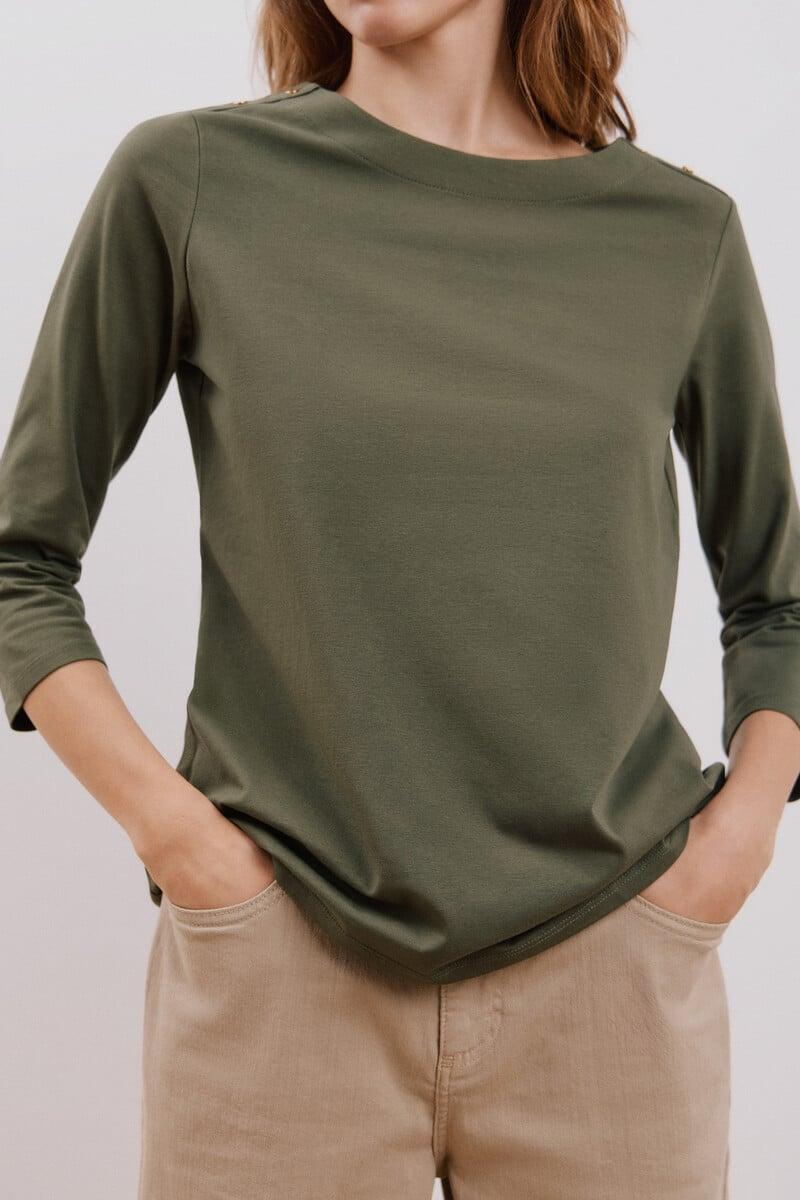 Cortefiel Camiseta básica escote barco En oferta
