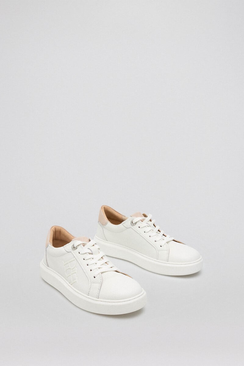 Cortefiel Zapatilla logo básica cruda Oferta especial