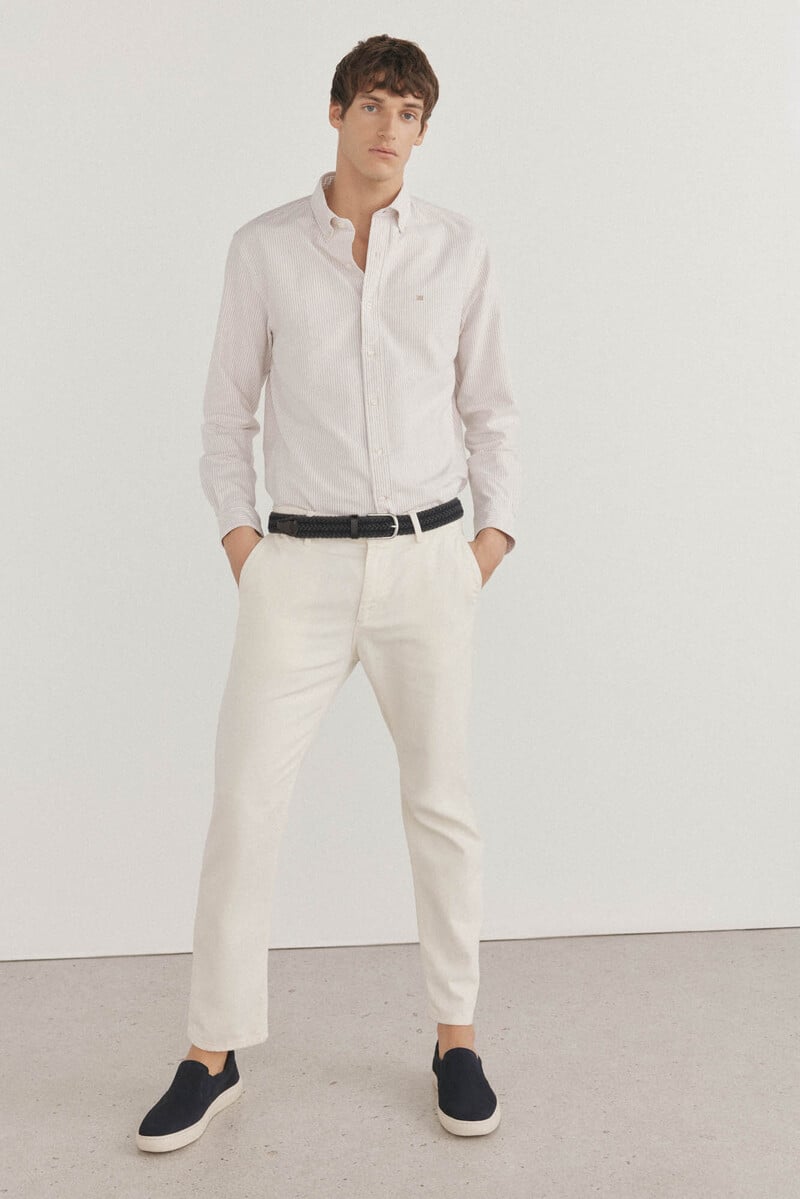 Cortefiel Camisa iconic oxford rayas Último día