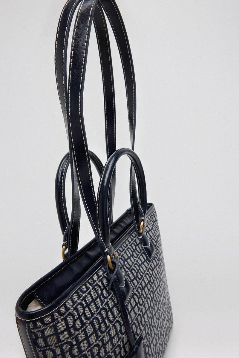 Cortefiel Bolso mini shopper logo Ofertas de temporada