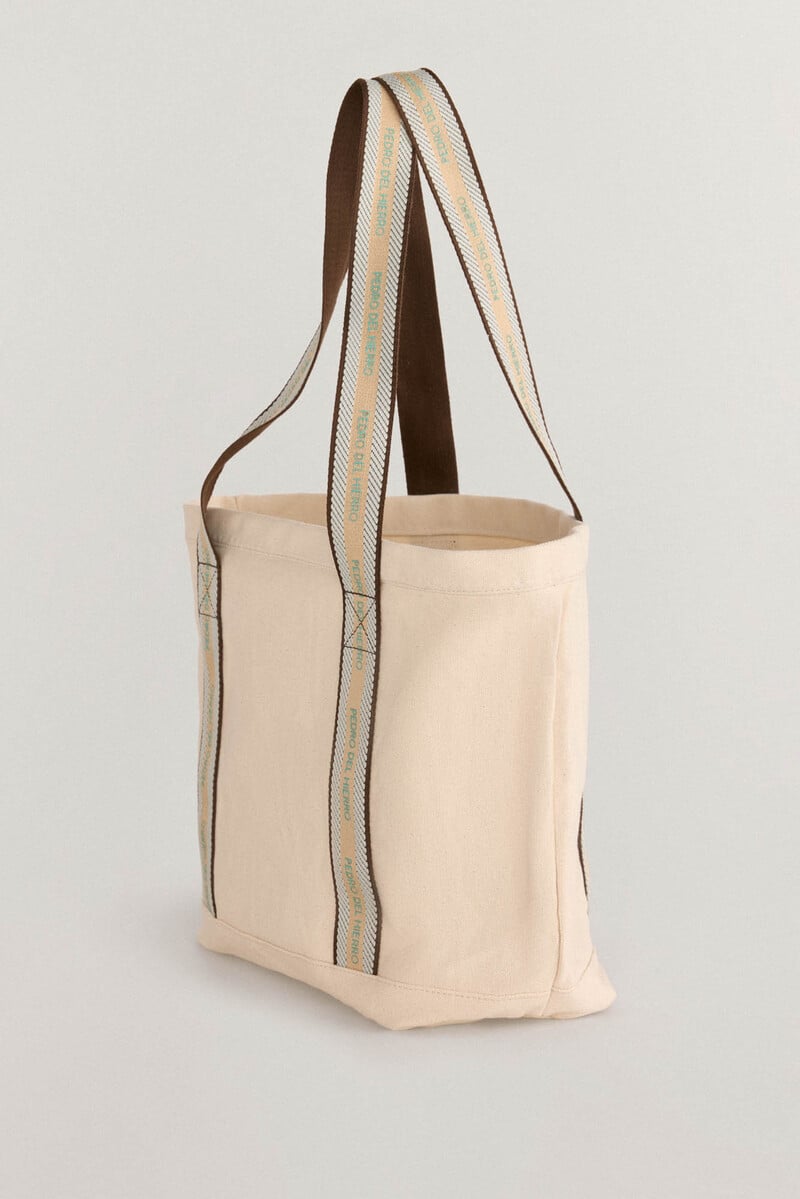 Cortefiel Bolso de lona logotipo PdH Oferta especial