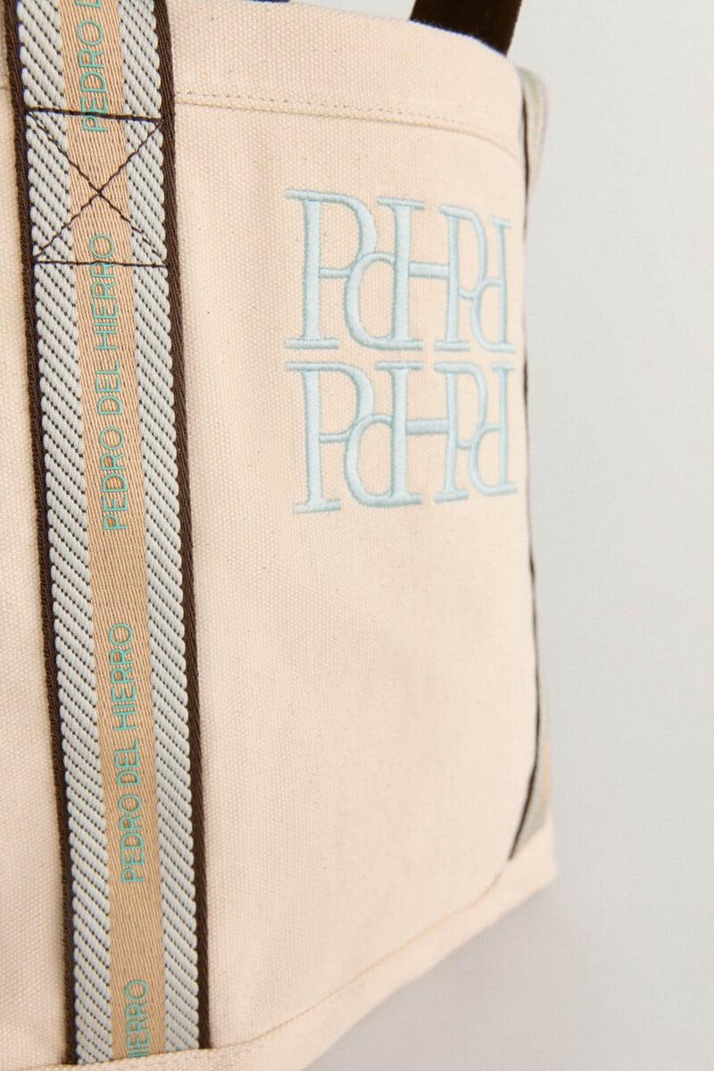 Cortefiel Bolso de lona logotipo PdH Oferta especial