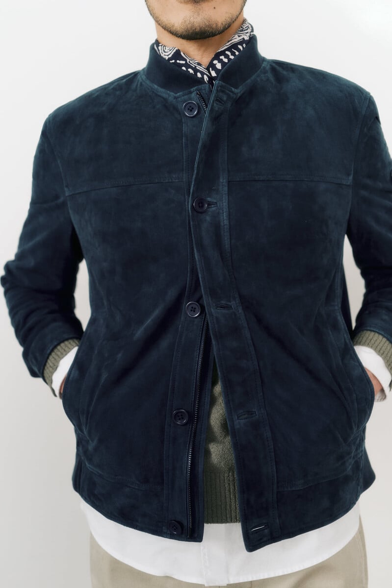 Cortefiel Cazadora bomber piel ante COMPRAR AHORA