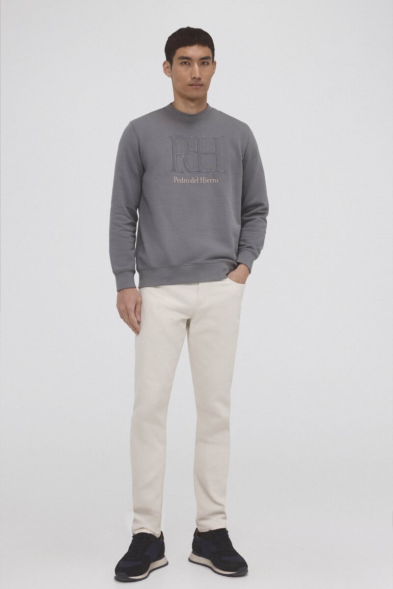 Cortefiel Sudadera logo cuello caja Último día