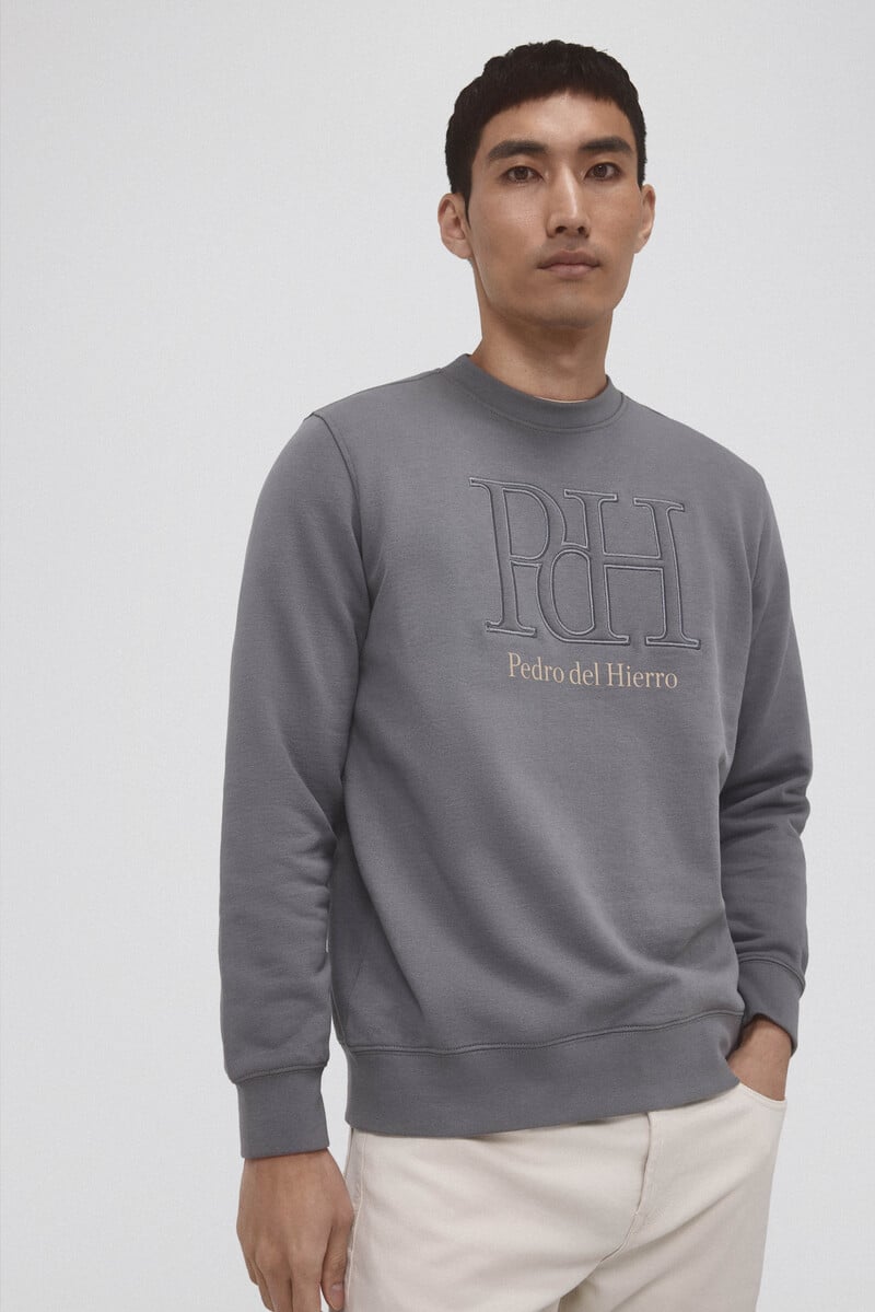 Cortefiel Sudadera logo cuello caja Último día