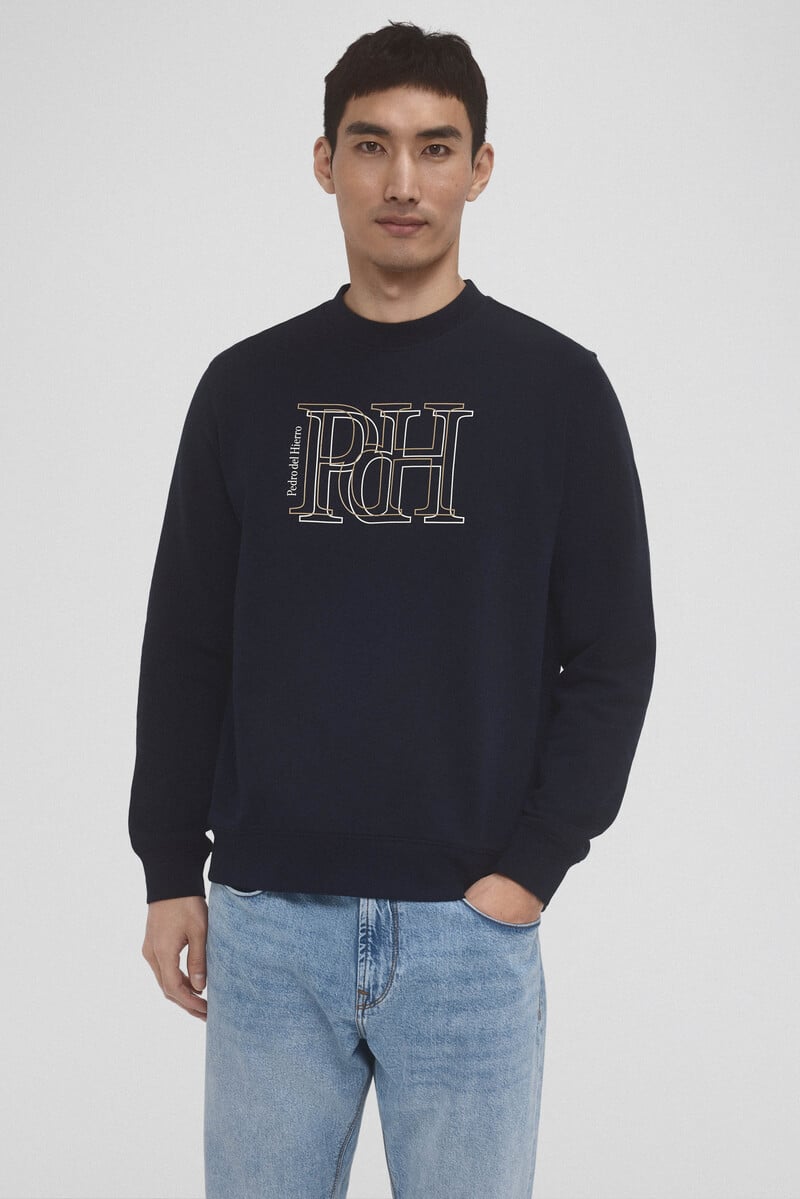 Cortefiel Sudadera logo cuello caja Precio de fábrica
