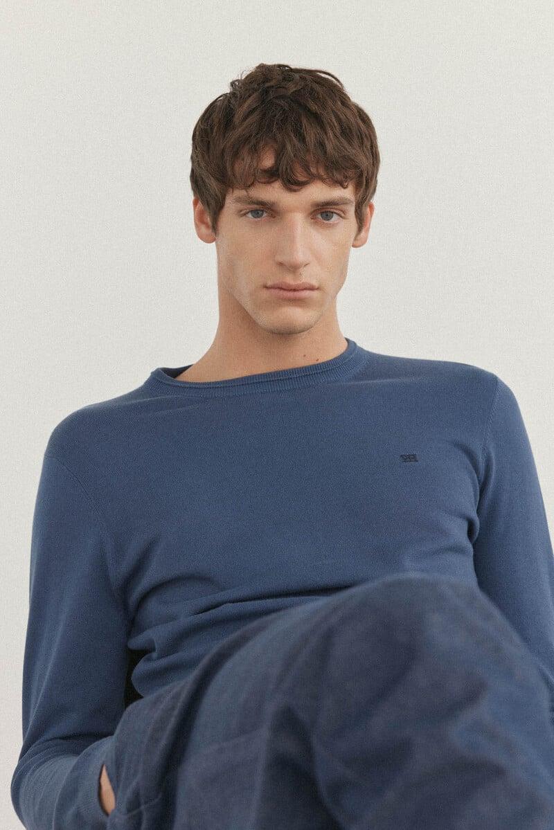 Cortefiel Jersey algodón premium cuello caja