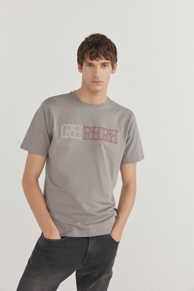 Cortefiel Camiseta logos estampados Solo queda un día